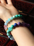 Crystal Rainbow Bracelet Agate Loose Beads Aquamarine Bracelets