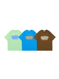 Retro Graffiti Foam Letter Printed T-Shirt