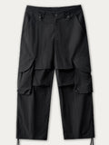 Solid Color Pocket Waterproof Cargo Pants