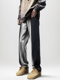 Retro Contrast Color Tie-Dye Gradient Jeans