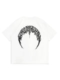 Losse-Fitting Gothic Print T-Shirt