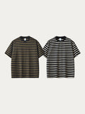 Loose-Fitting Retro Striped T-Shirt