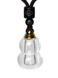 Natural Crystal Bottle Pendant Sealed Waterproof Cinnabar Hollow Pendant Necklaces