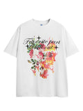 Casual Flame Floral Print T-Shirt