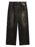 Retro Solid Color Jeans