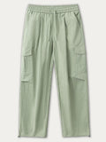 Casual Solid Color Pocket Cargo Pants