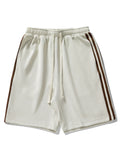 Side Bar Contrast Color Casual Shorts