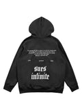 Foam Letter Print Hoodie