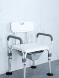 Elderly Foldable Height Adjustable Household Sitting Toilet Chair Commode Chairs
