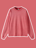 Retro Washed Solid Color Kids Long-Sleeved T-Shirts
