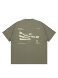 Loose-Fitting Phantom Letter Print T-Shirt
