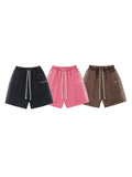 Retro Washed Drawstring Shorts