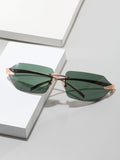 Frameless Square Sunglasses