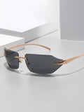 Frameless Square Sunglasses