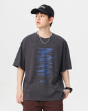 Loose-Fitting Graffiti Print T-Shirt