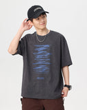 Loose-Fitting Graffiti Print T-Shirt