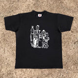 220G ultra-thin and highly breathable! High street retro vintage short-sleeved T-shirt for couples' outfit