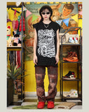 260G Heavyweight! Retro Chicano Tattoo Artist Cursive English Print Vest