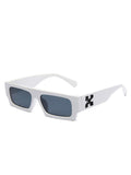 Square Frame Fashion Uv400 Leopard Gradient Sunglasses