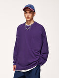 Long-Sleeved Cotton T-Shirt With Drop Shoulder