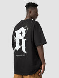 Men'S Gothic Print Oversize Tees