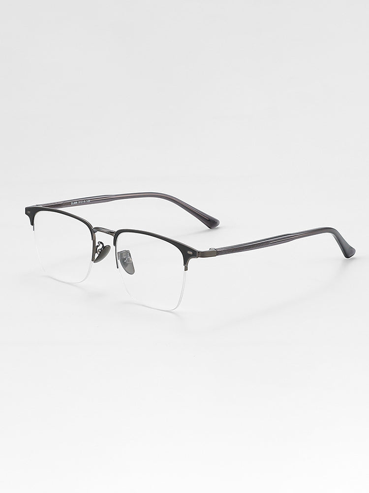 Square Half Rim Glasses