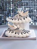 Kids' Flyweaving Checkerboard Casual Shoes
