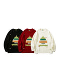 Men'S Round Neck Loose Sweater For Christmas