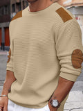 Joint Crew Neck Knitted Sweater