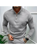 Men'S Zip Collar Hoodies