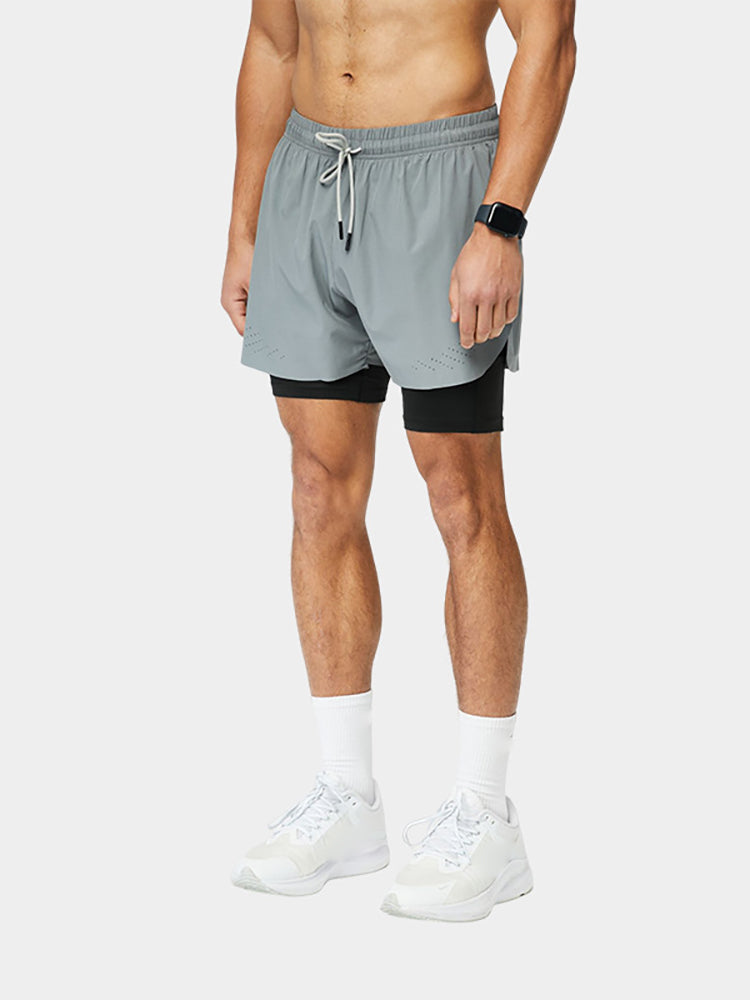 Men'S Quick-Dry Double Layer Shorts
