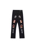 Flame Skull Slim Fit Jeans