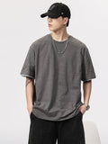 Bamboo Knotted Plain Fabric Fit Tees With Cuff Design