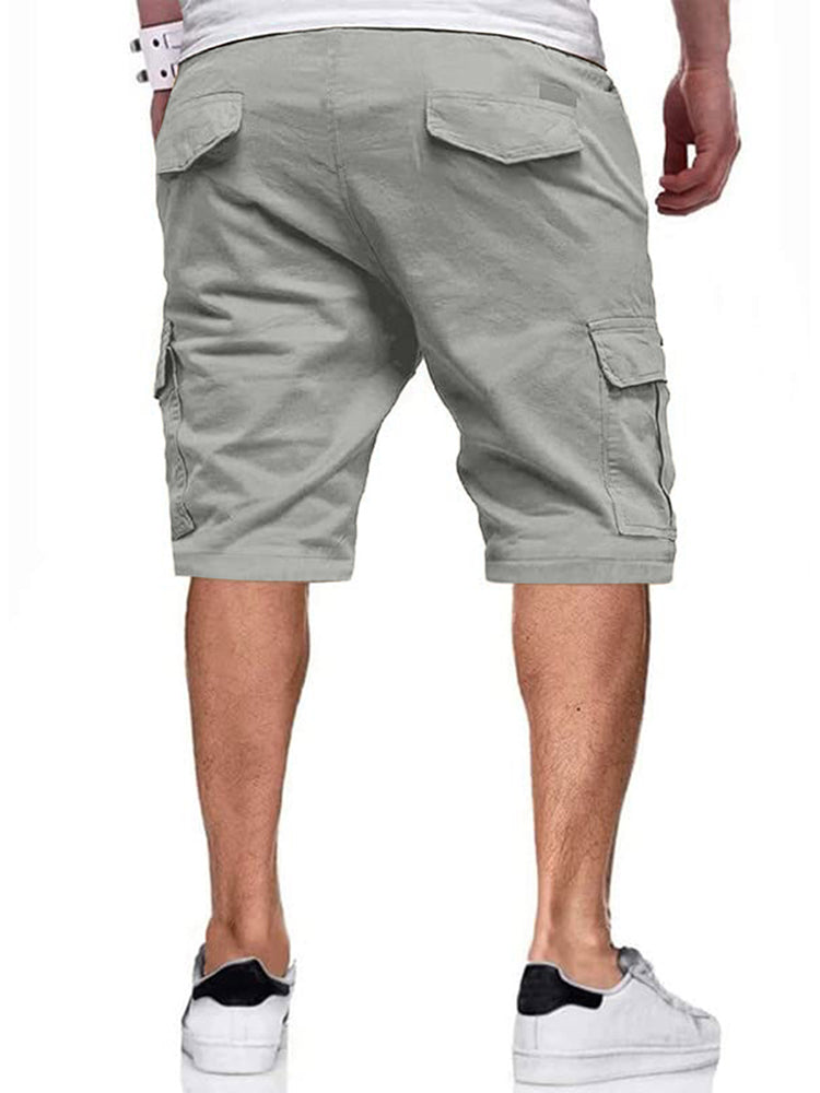 Men'S Drawstring Cropped Shorts