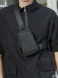 Mini Chest Bag In Black