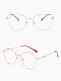 Women'S Rhombic Retro Blue Light Blocking Glasses