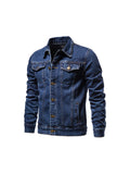 Men'S Slim Fit Denim Cardigan Jacket