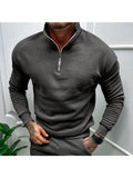 Men'S Zip Collar Hoodies