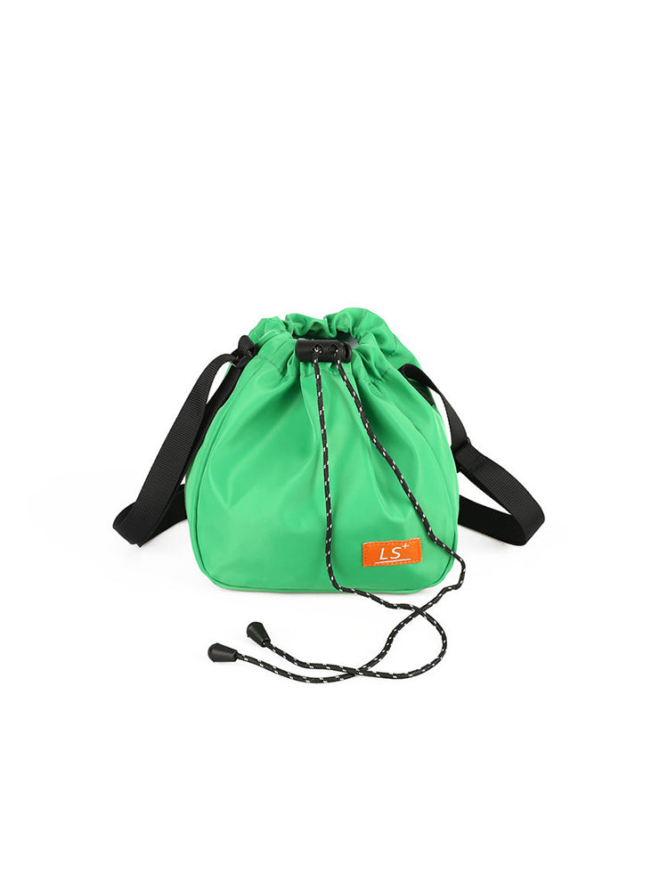 Minimalist Drawstring Bucket Bag