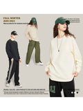 Men'S Flowy Long-Sleeved T-Shirts In Solid Colors