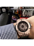 Cosmic Explosion Spider Web Tattooed Luminous Waterproof Quartz Watch