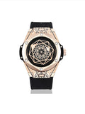 Cosmic Explosion Spider Web Tattooed Luminous Waterproof Quartz Watch