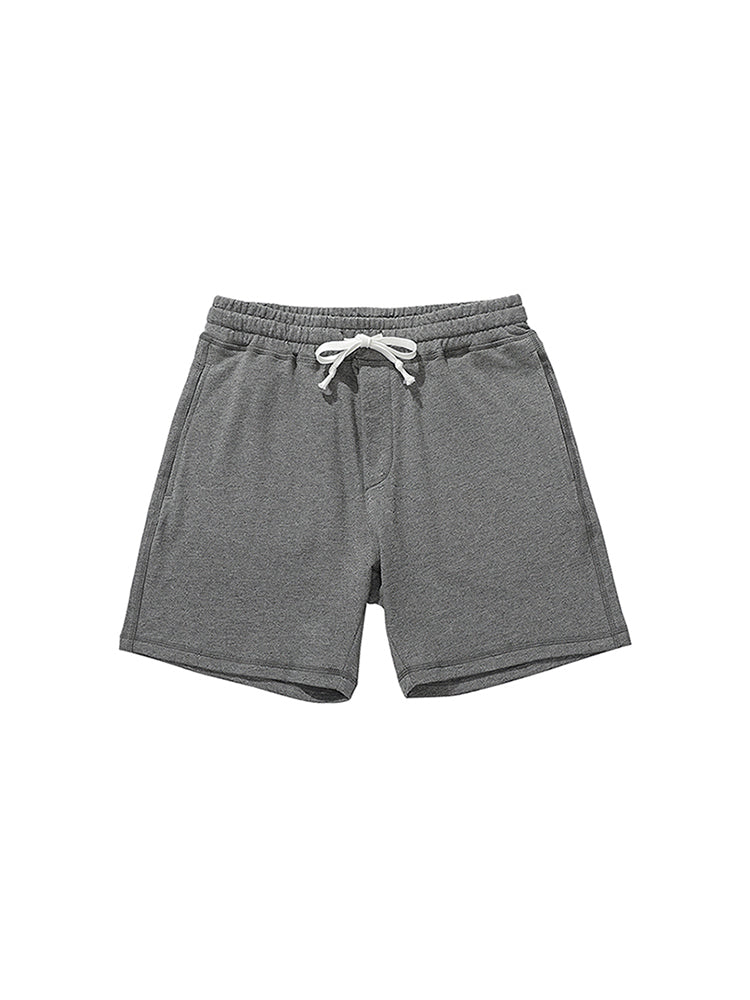 Men's Solid Color Cotton Cropped Shorts