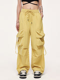 Large-Pocket Loose-Fitting Pants