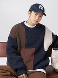 Men'S Spliced Knit Sweaters