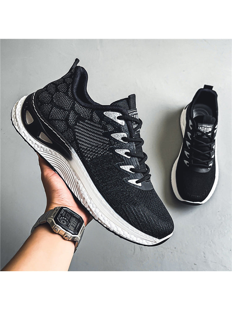 Soft-Soled Breathable Flyknit Running Shoes