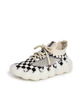 Kids' Flyweaving Checkerboard Casual Shoes