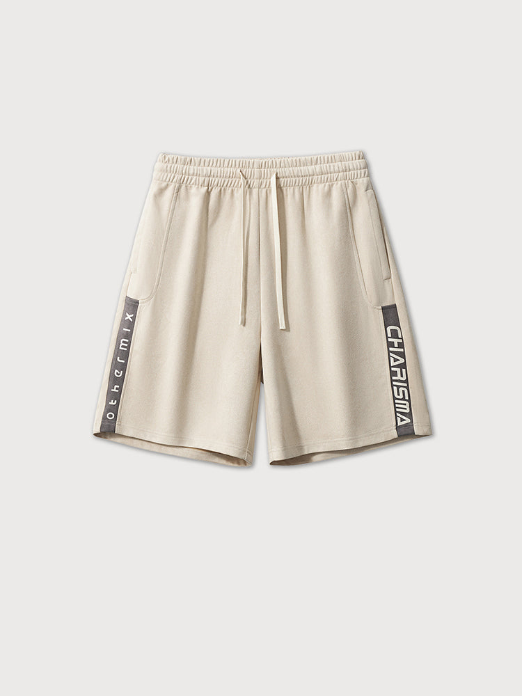 Men'S Suede Cropped Shorts