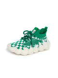 Kids' Flyweaving Checkerboard Casual Shoes