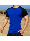 Men'S Raglan Sleeve Stretchy T-Shirts